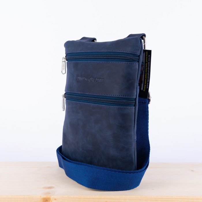 Kožna torbica MG plava