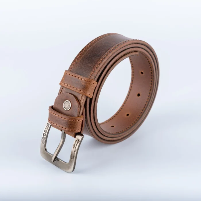Braon Kaiš 4Cm – Braon Konac (Retro) - Image 3