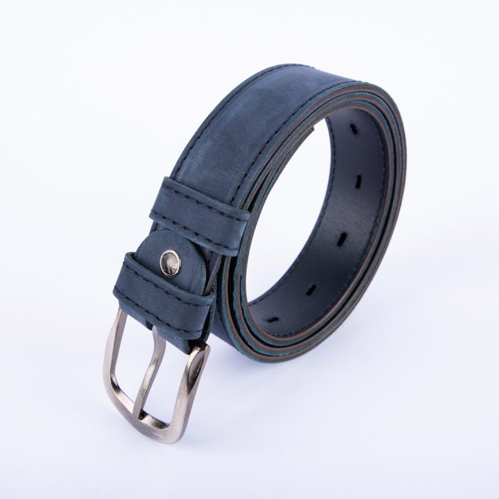 Crni Kais 4Cm Crni Konac Brusena Koza 1