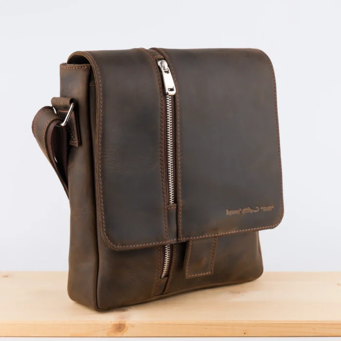 Kožna Tašna Iv1 Braon (Brušena Koža) - Slika 2