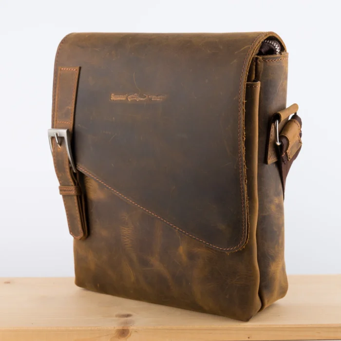 Kožna Tašna Iv3 Braon (Brušena Koža) - Slika 3