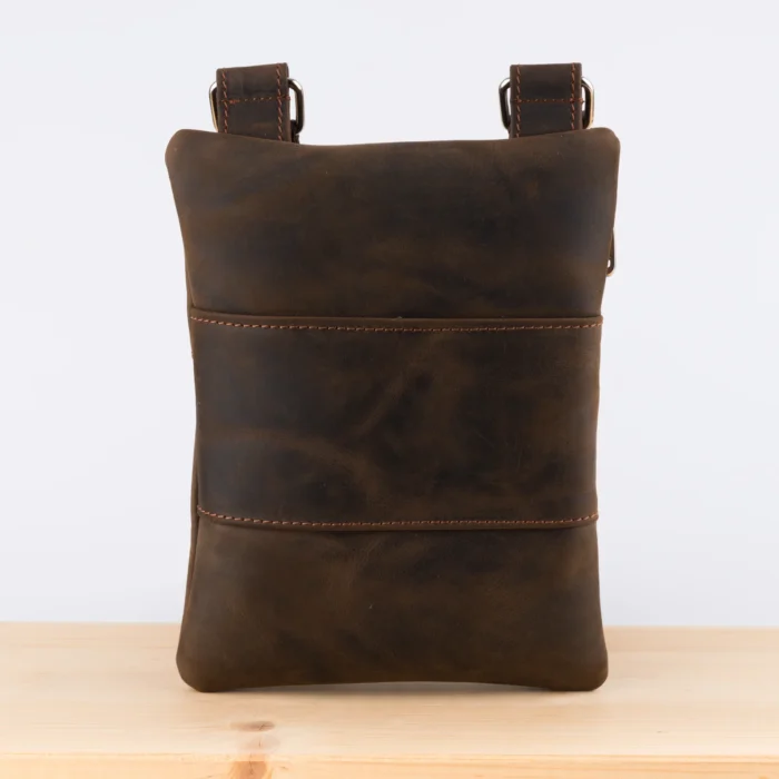 Kožna Tašna Mg Braon (Brušena Koža) - Slika 4