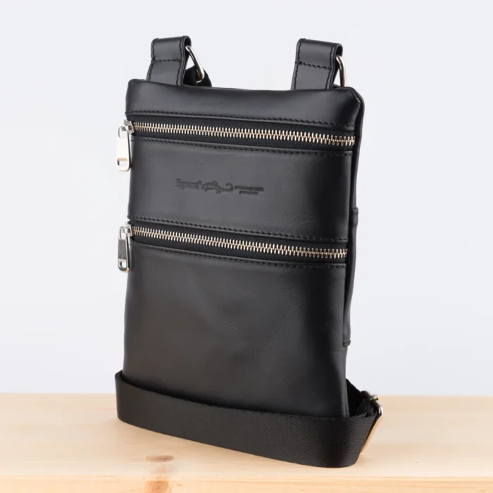 Kožna Tašna Mg Crna - Slika 3