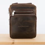 Kožna tašna TI2 braon (brušena koža)