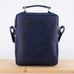 Kožna tašna VES plava (brušena koža) - Slika 4