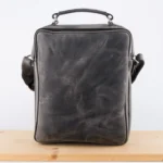 Kožna tašna VES siva (brušena koža) - Slika 4