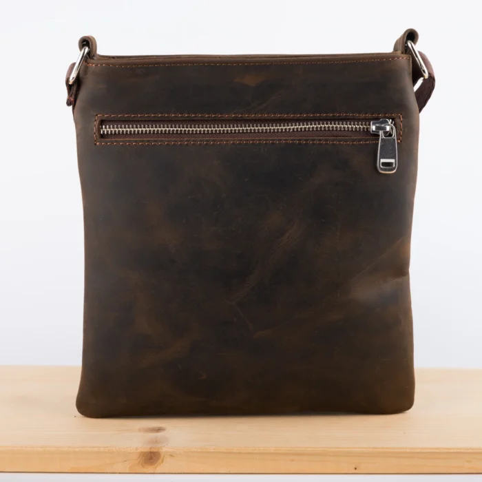 Kožna Tašna Ži Braon - Slika 4