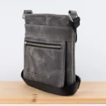 Kožna tašna ŽI siva (brušena koža) - Slika 3