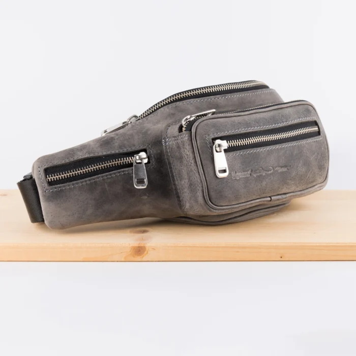 Kožna Torbica B2 Siva (Brušena Koža) - Slika 2