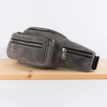 Kožna torbica B2 siva (brušena koža) - Slika 3