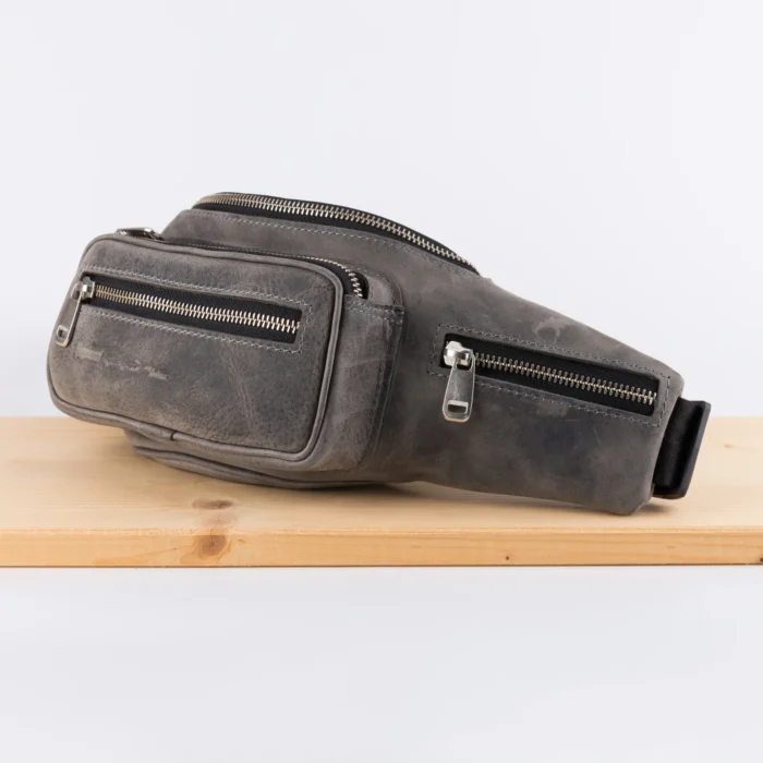 Kožna Torbica B2 Siva (Brušena Koža) - Slika 3