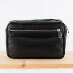 Kožna torbica T10 crna - Slika 4