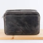 Kožna torbica T11 siva (brušena koža)