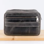 Kožna torbica T11 siva (brušena koža) - Slika 4