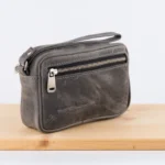 Kožna torbica T5 siva (brušena koža) - Slika 2