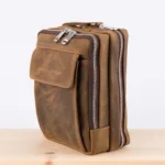 Kožna torbica T6 braon (brušena koža) - Slika 3