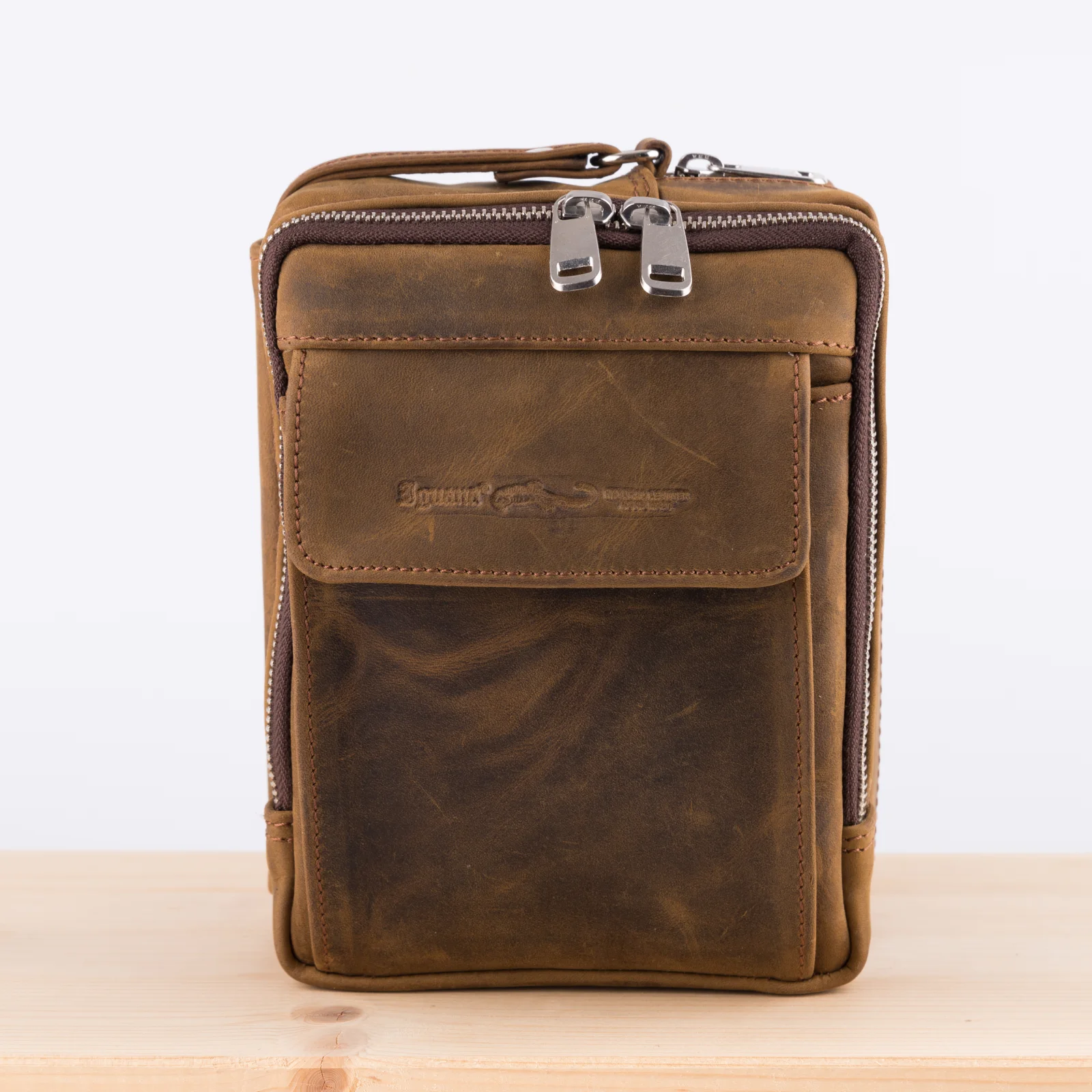 Kožna torbica T6 braon Kožna Torbica T6 Braon (Brušena Koža) - Slika 1